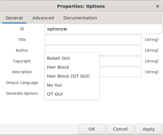 [python] generate options